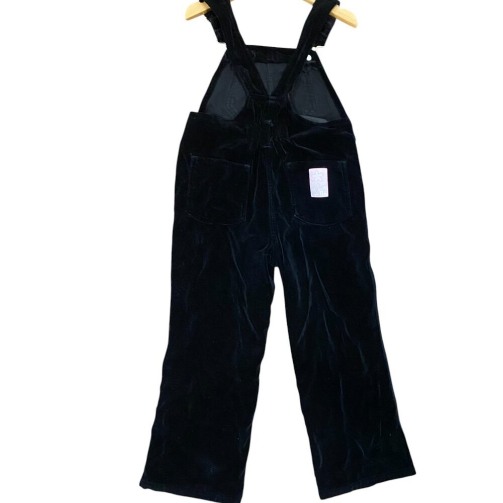 Vintage Disney Winnie the Pooh Black Corduroy Overalls Girls 5 Embroidered - Picture 7 of 11